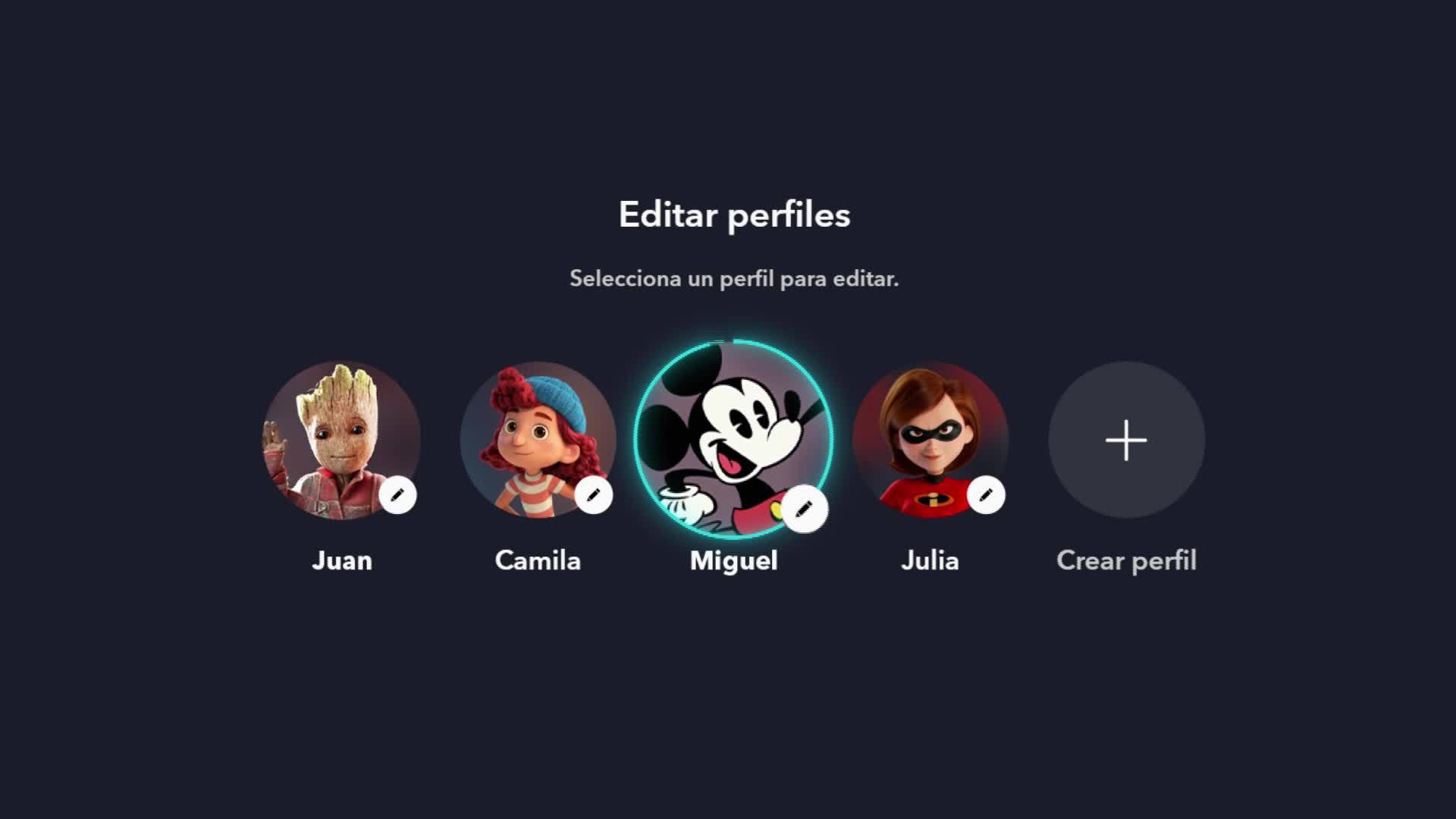 DISNEY+ PERFIL